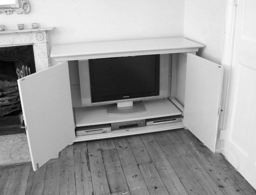 Back to Twin French-Style Cabinets